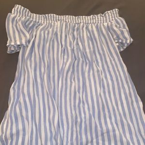 Old Navy Striped Off the Shoulder Top